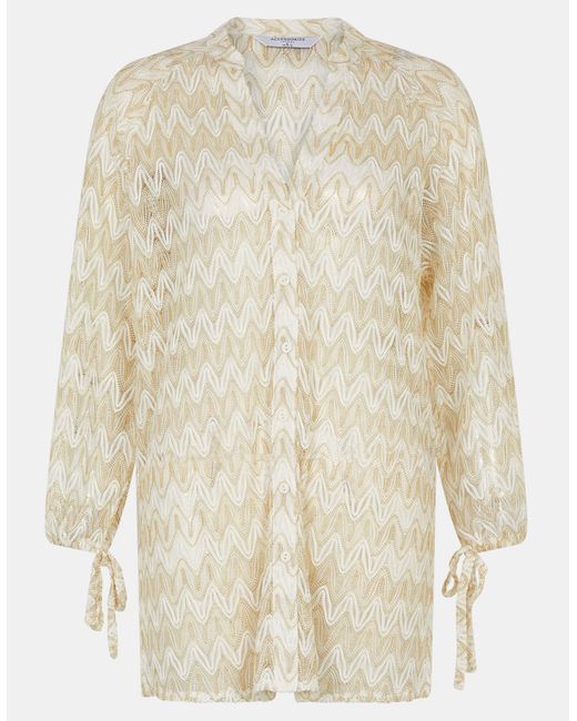 Accessorize White Crochet Beach Shirt