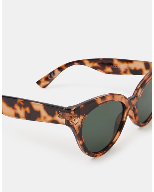 Accessorize Natural Tort Preppy Sunglasses