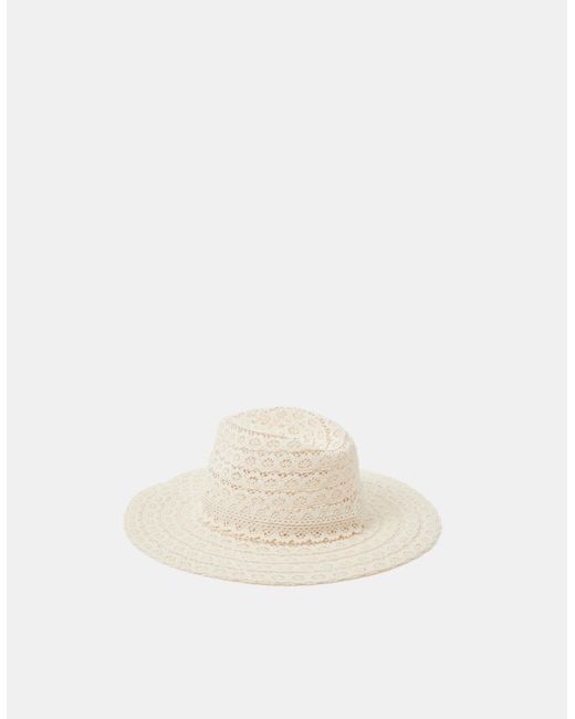 Accessorize Blue Lace Fedora Hat
