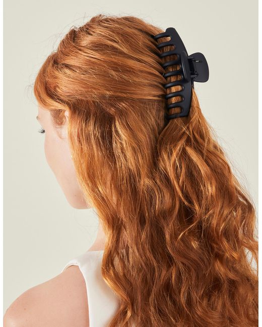 Accessorize Black Extra Large Matte Claw Clip