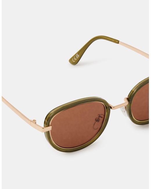 Accessorize White Metal Preppy Sunglasses