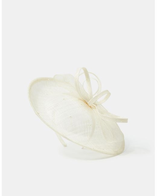 Accessorize Red Bow Pearl Fascinator