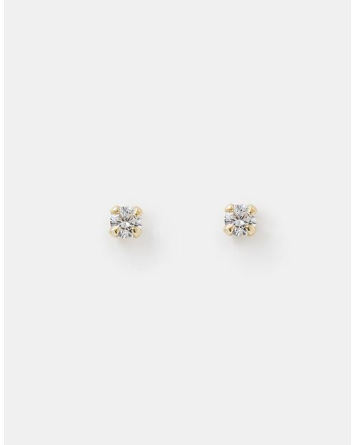 Accessorize Orange Lab Grown Diamond 0.2Ct Stud Earrings 9Ct