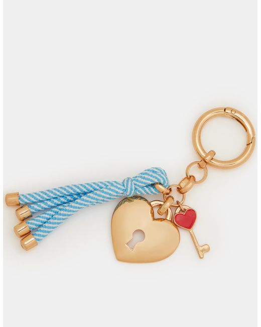 Accessorize Blue Padlock & Key Bag Charm