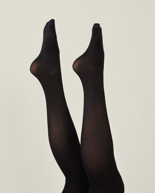 Accessorize White Cotton 60-Denier Tights