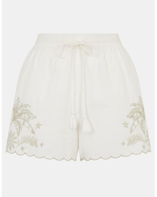 Accessorize White Celestial Cutwork Shorts