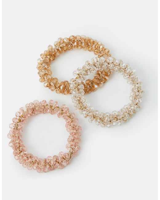 Accessorize Black 3-Pack Beaded Hair Bands