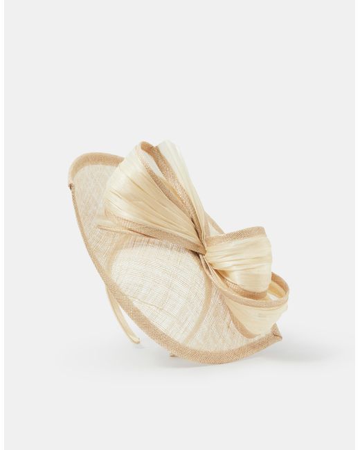 Accessorize Brown Bow Teardrop Fascinator