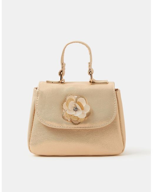 Accessorize Natural Floral Embellished Handbag