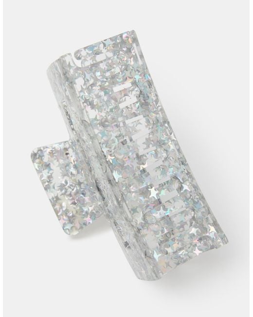 Accessorize White Star Confetti Resin Claw Clip