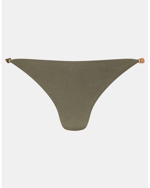 Accessorize Brown Beaded Strap Bikini Bottoms