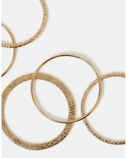 Accessorize Metallic 6-Pack Mixed Metal Bangles