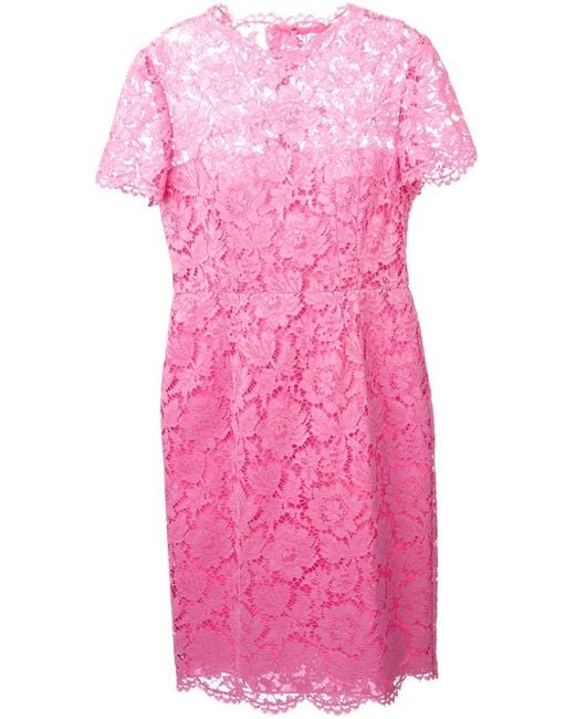 Valentino Pink Lace Dress