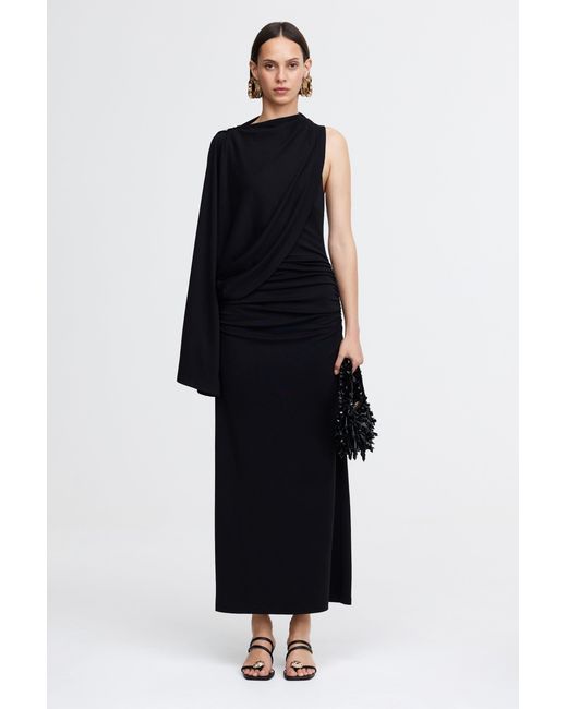 Acler Black Odder Midi Dress