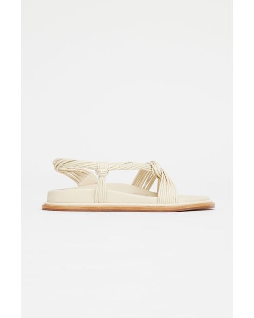 Acler White Iverly Knot Sandal
