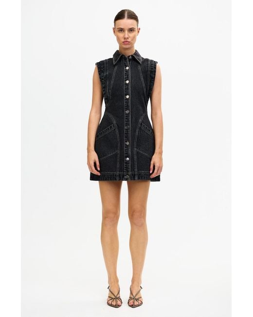 Acler Black London Mini Dress