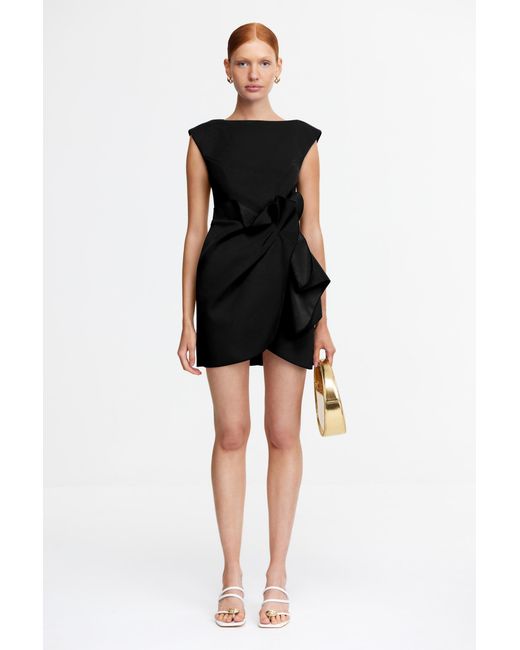 Acler Black Lamberton Mini Dress For Polyester