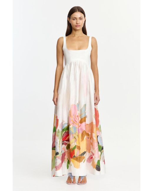Acler White Javaly Maxi Dress