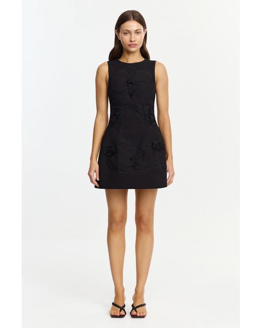 Acler Black Raffin Mini Dress By Polyester