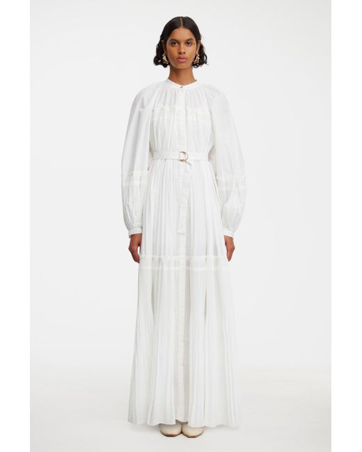 Acler White Tealby Maxi Dress