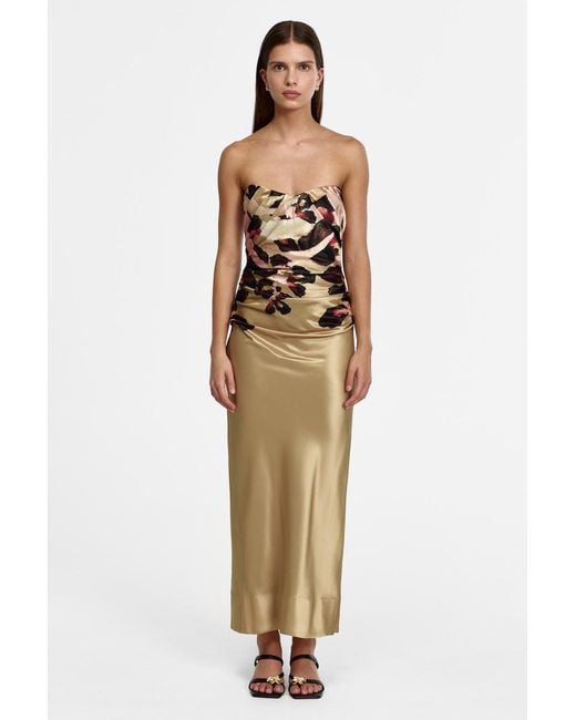 Acler Metallic Bowers Maxi Dress