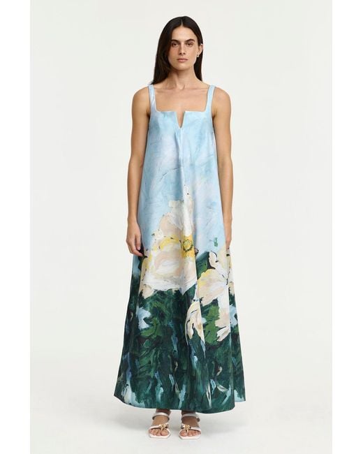 Acler Blue Eastgreen Maxi Dress