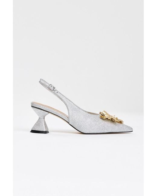 Acler White Vondershire Heel