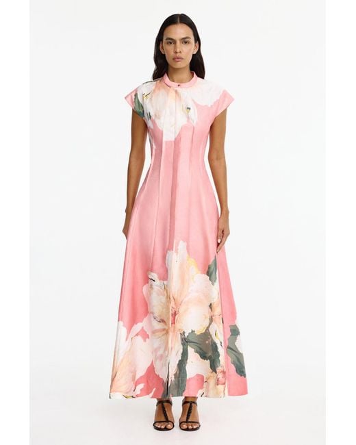 Acler Pink Carrhil Maxi Dress
