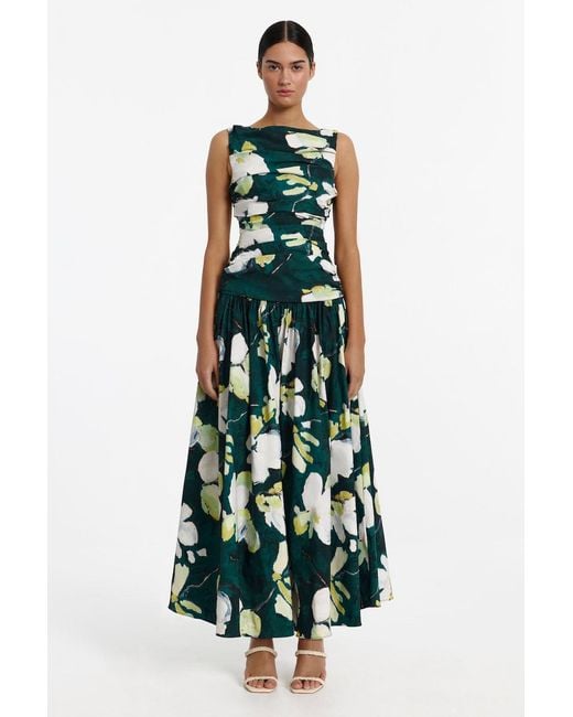 Acler Green Readyham Maxi Dress