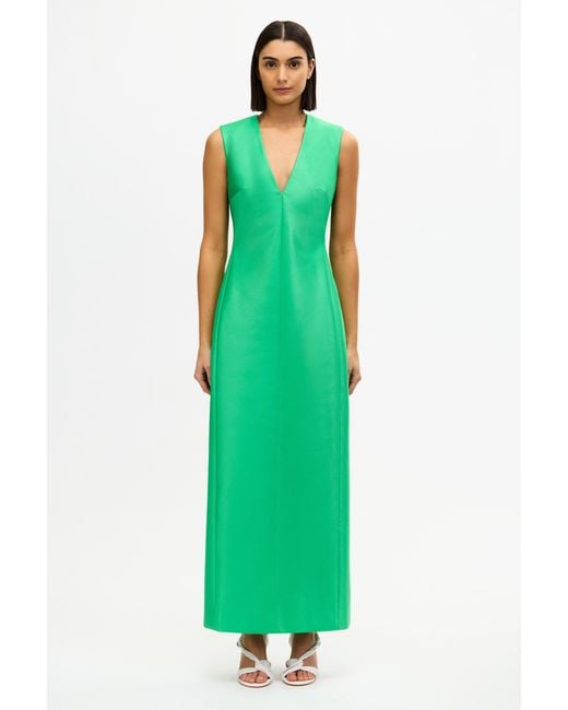 Acler Green Rayni Maxi Dress