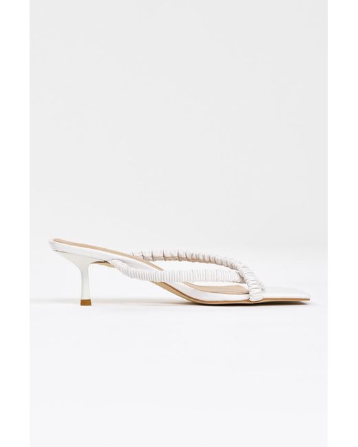 Acler White Jordana Heel