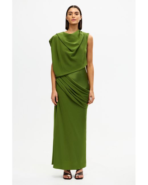 Acler Green Woodline Maxi Dress