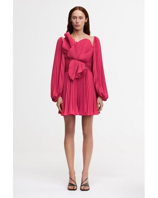 Acler Red Newtoft Mini Dress