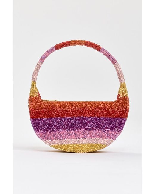 Acler Red Bead Birch Bag