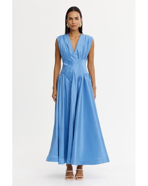 Acler Blue Innoxhill Maxi Dress