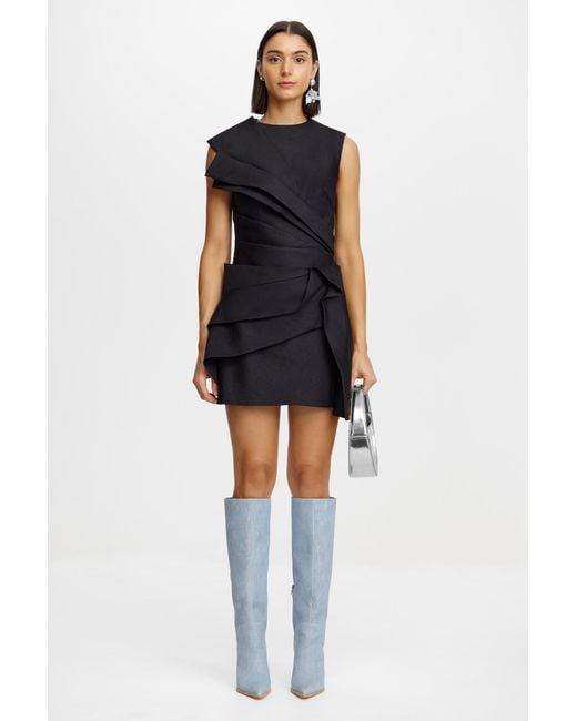 Acler Blue Kenley Mini Dress