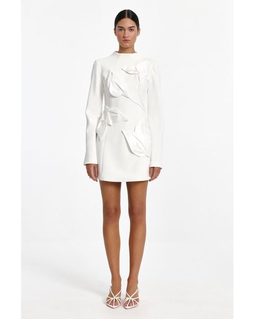 Acler White Kadence Mini Dress