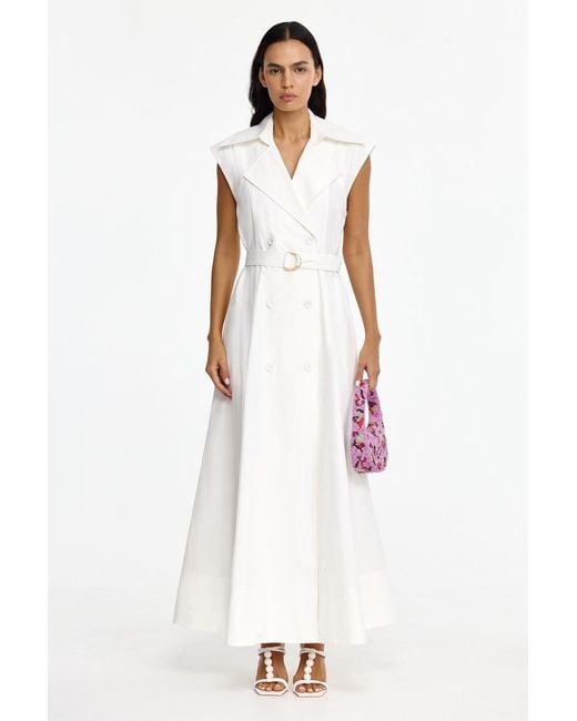 Acler White Gilbert Maxi Dress