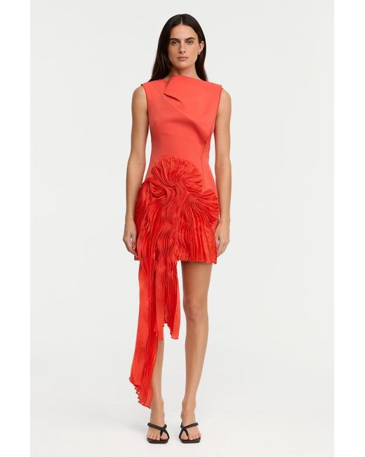 Acler Red Aberleigh Mini Dress