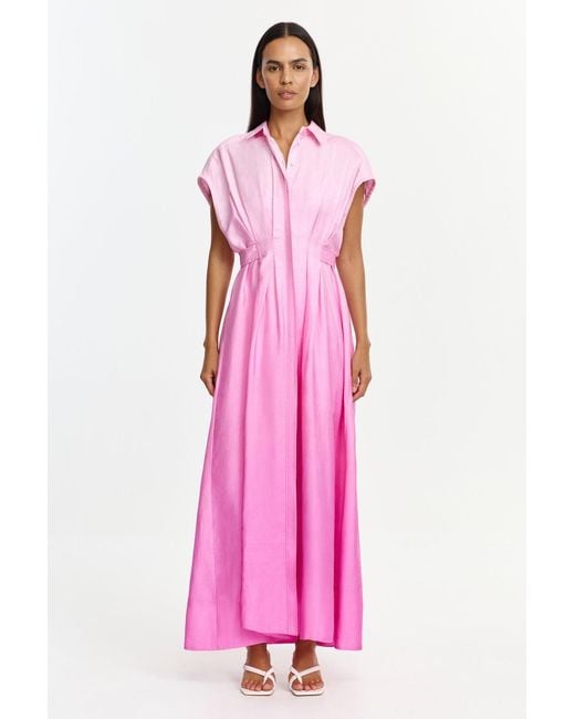 Acler Pink Java Maxi Dress