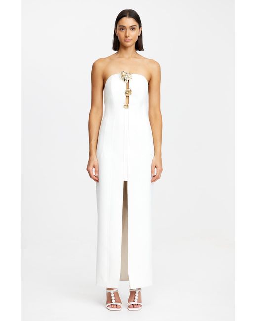 Acler White Hawick Maxi Dress