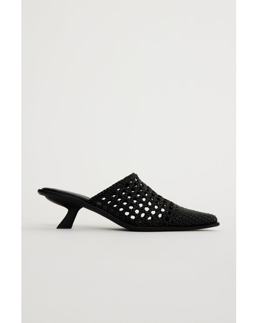 Acler Black Basketown Mule