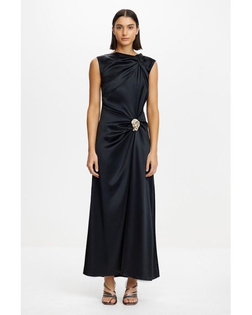 Acler Black Redman Maxi Dress