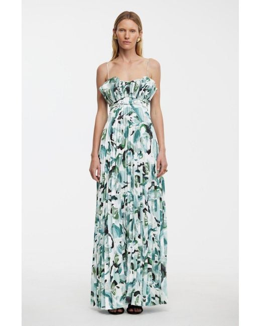Acler Blue Sanna Maxi Dress