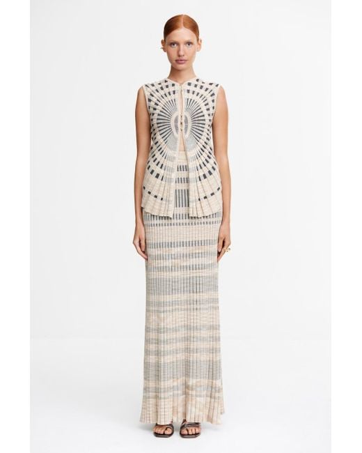 Acler White Rendell Skirt