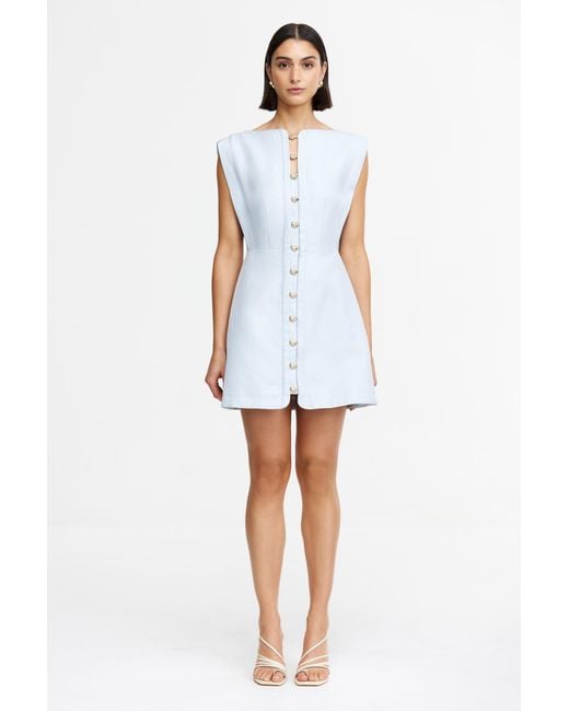 Acler White Cinderford Mini Dress