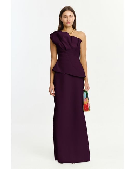 Acler Purple Lugano Maxi Dress