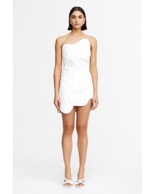 Acler White Cliffhill Mini Dress