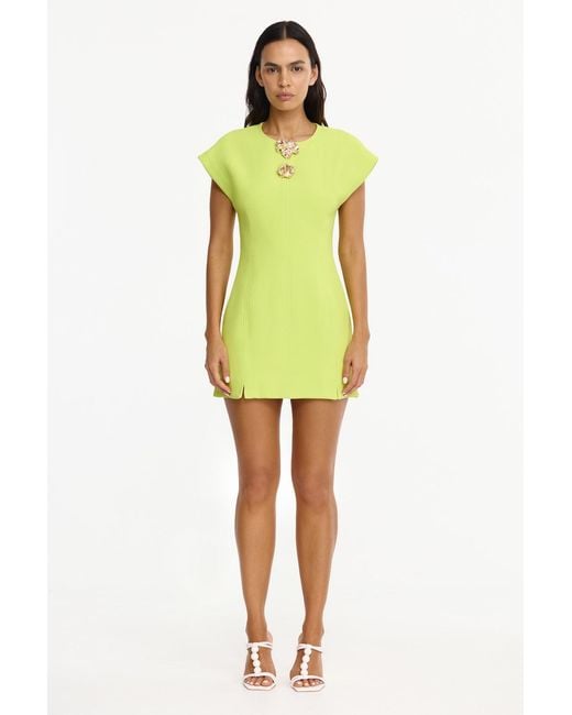 Acler Yellow Brit Mini Dress