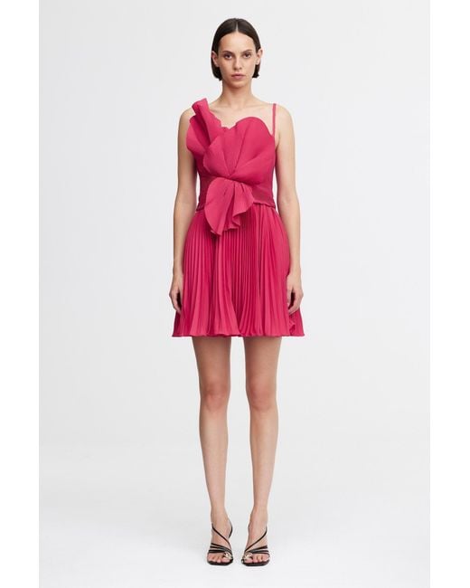 Acler Red Newtie Mini Dress